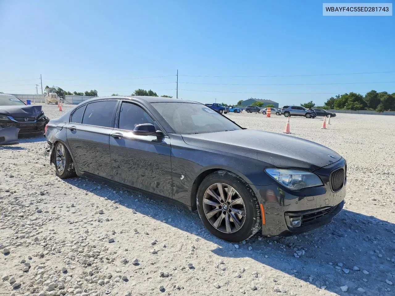 2014 BMW 740 Lxi VIN: WBAYF4C55ED281743 Lot: 59902866