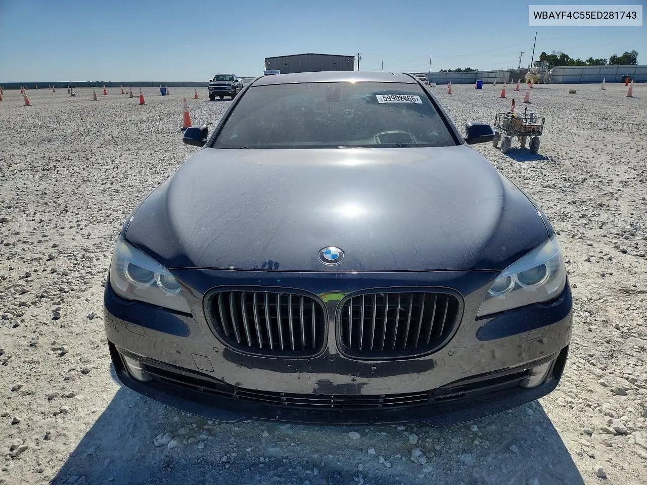 2014 BMW 740 Lxi VIN: WBAYF4C55ED281743 Lot: 59902866