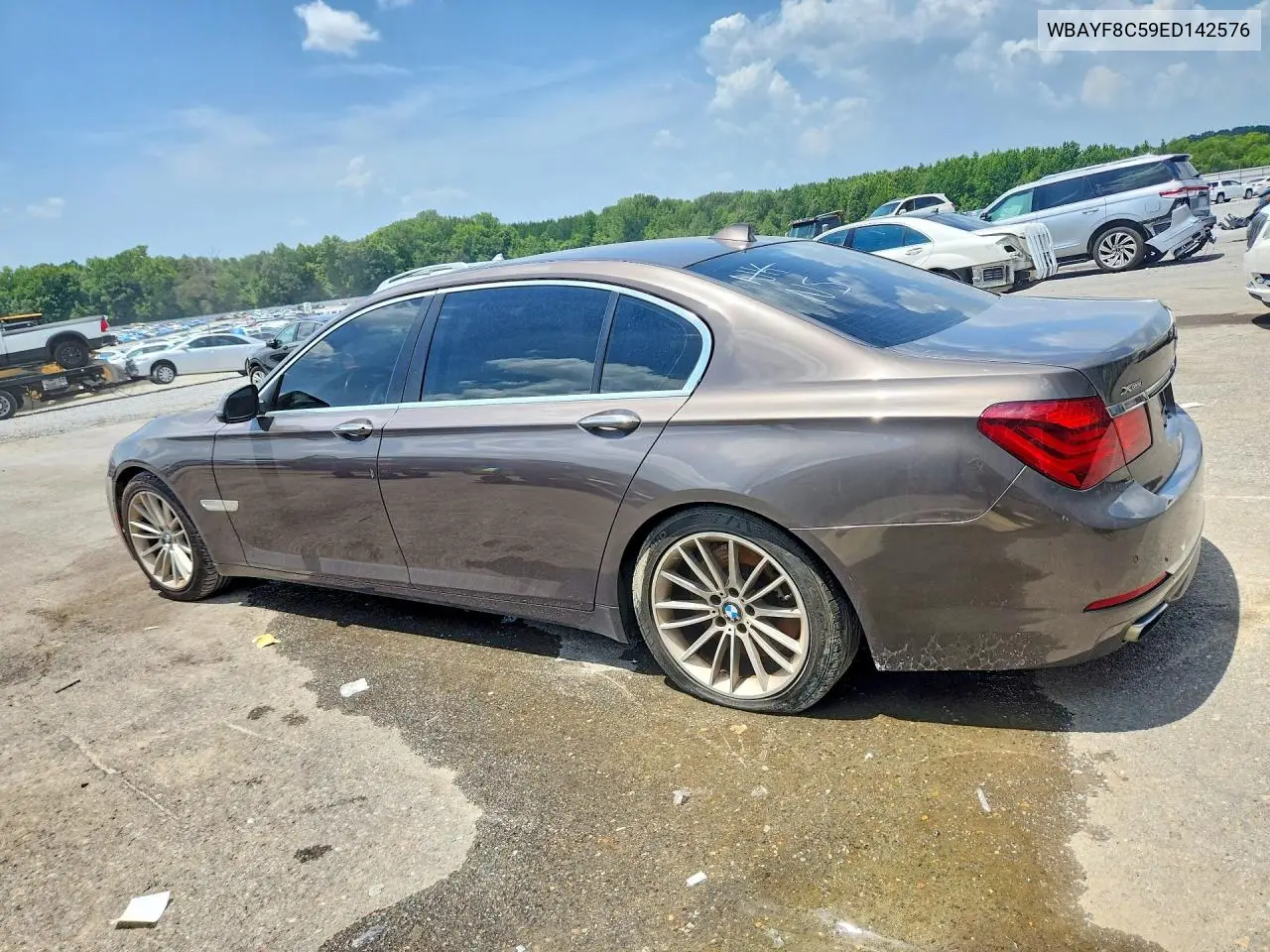 2014 BMW 750 Lxi VIN: WBAYF8C59ED142576 Lot: 61304936
