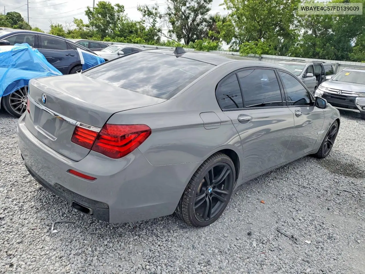 2015 BMW 740 Li VIN: WBAYE4C57FD139009 Lot: 56028696