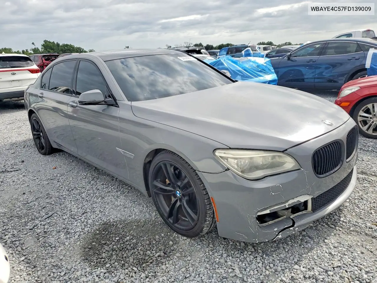 2015 BMW 740 Li VIN: WBAYE4C57FD139009 Lot: 56028696