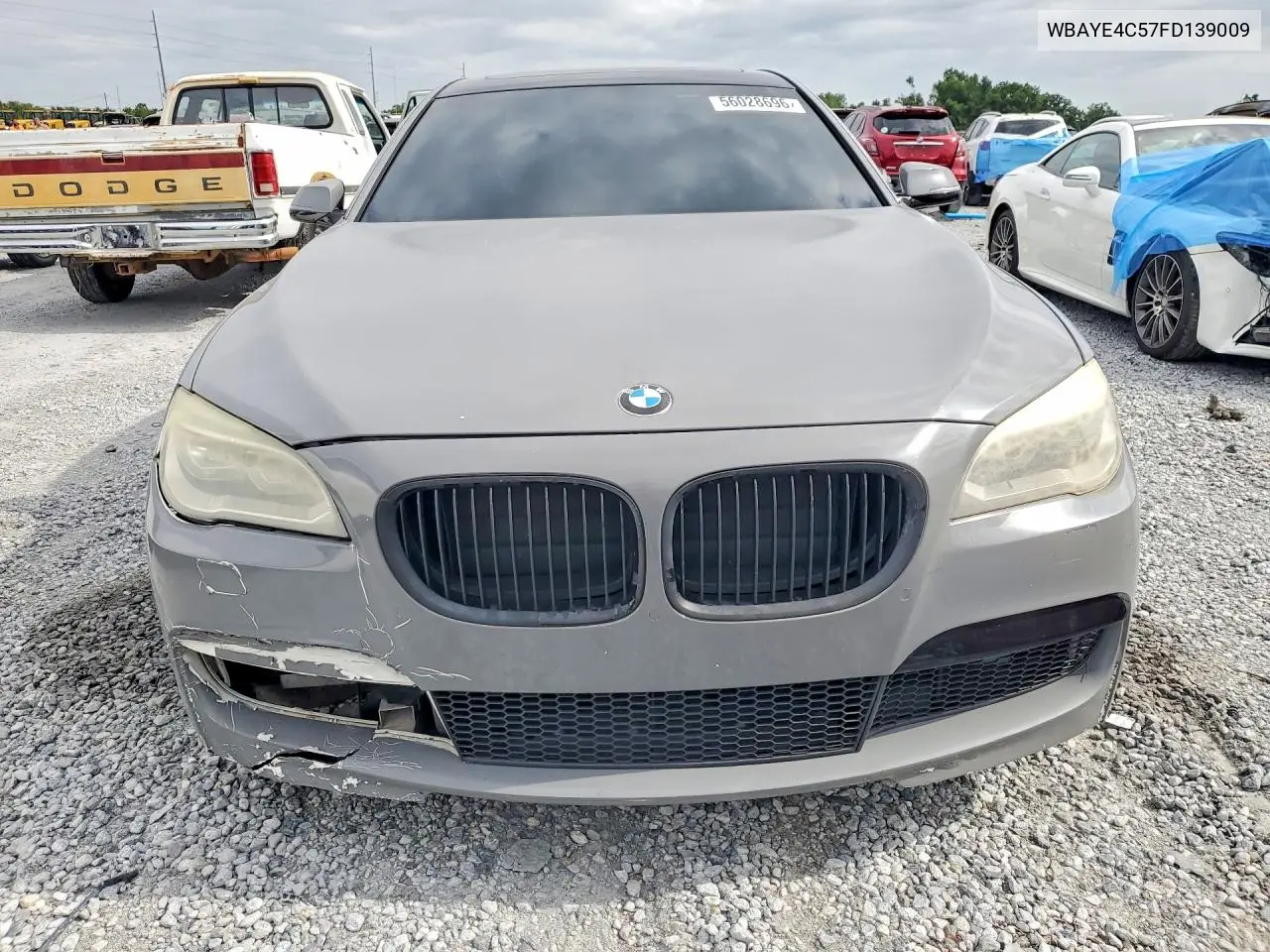 2015 BMW 740 Li VIN: WBAYE4C57FD139009 Lot: 56028696