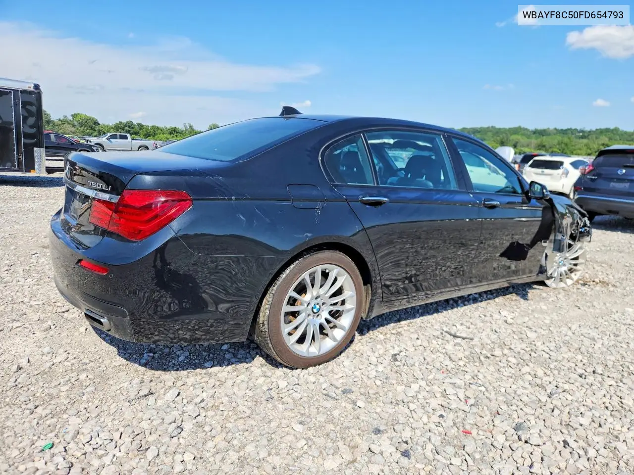 2015 BMW 750 Lxi VIN: WBAYF8C50FD654793 Lot: 56671256