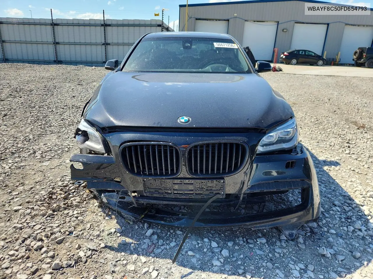2015 BMW 750 Lxi VIN: WBAYF8C50FD654793 Lot: 56671256