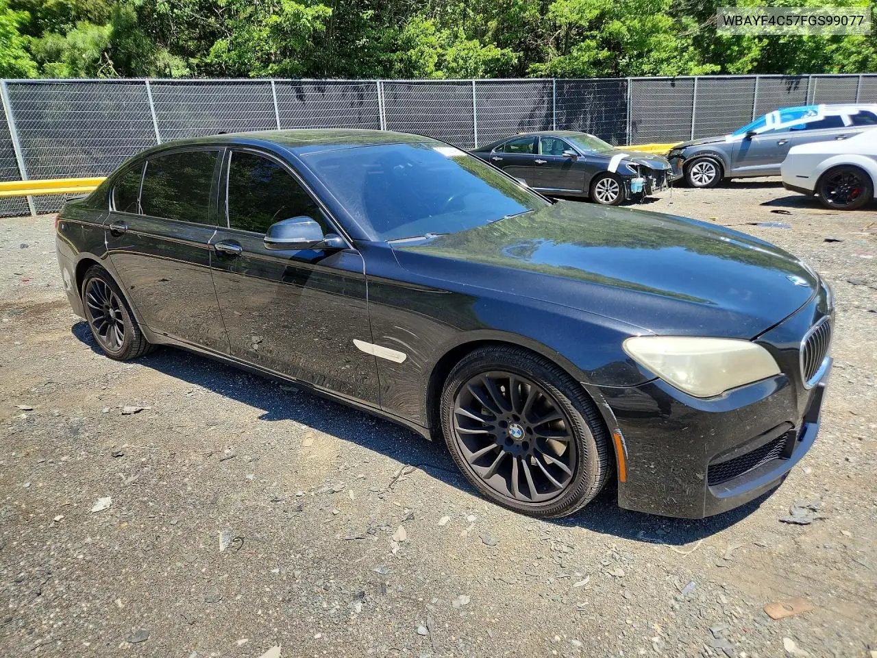 2015 BMW 740 Lxi VIN: WBAYF4C57FGS99077 Lot: 57123846