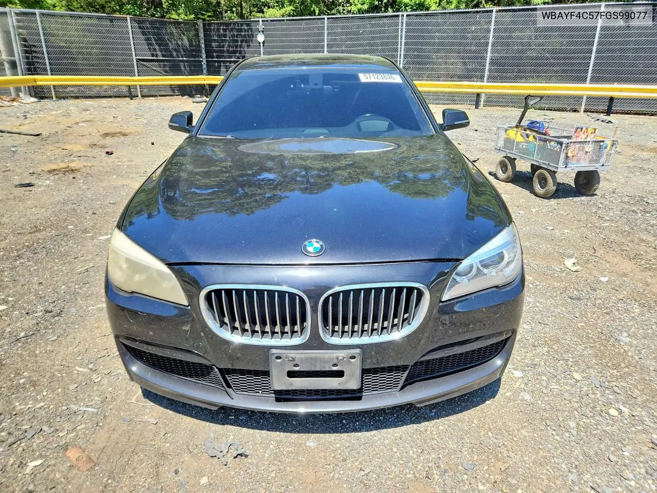 2015 BMW 740 Lxi VIN: WBAYF4C57FGS99077 Lot: 57123846