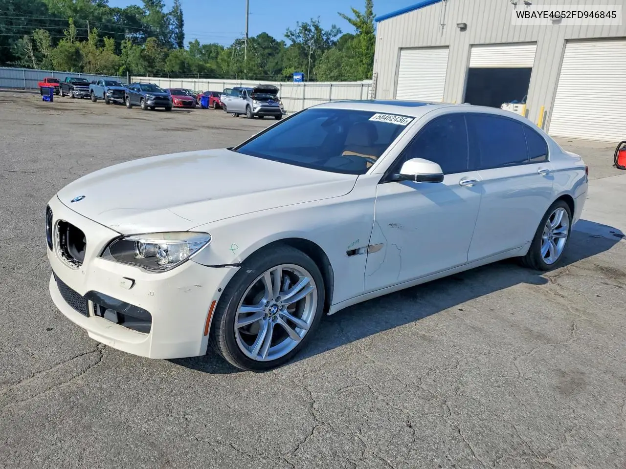 2015 BMW 740 Li VIN: WBAYE4C52FD946845 Lot: 58462436