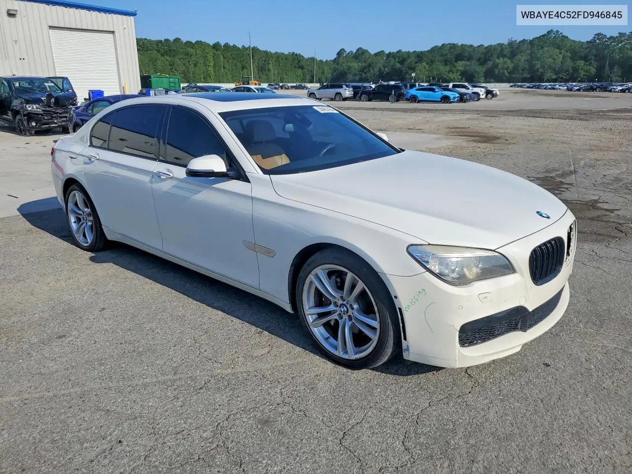 2015 BMW 740 Li VIN: WBAYE4C52FD946845 Lot: 58462436