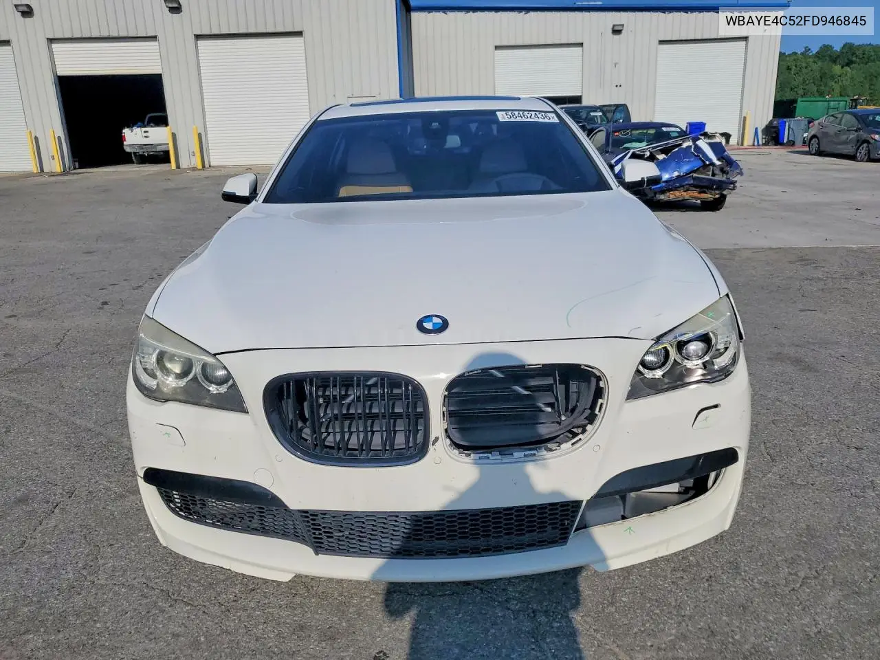 2015 BMW 740 Li VIN: WBAYE4C52FD946845 Lot: 58462436