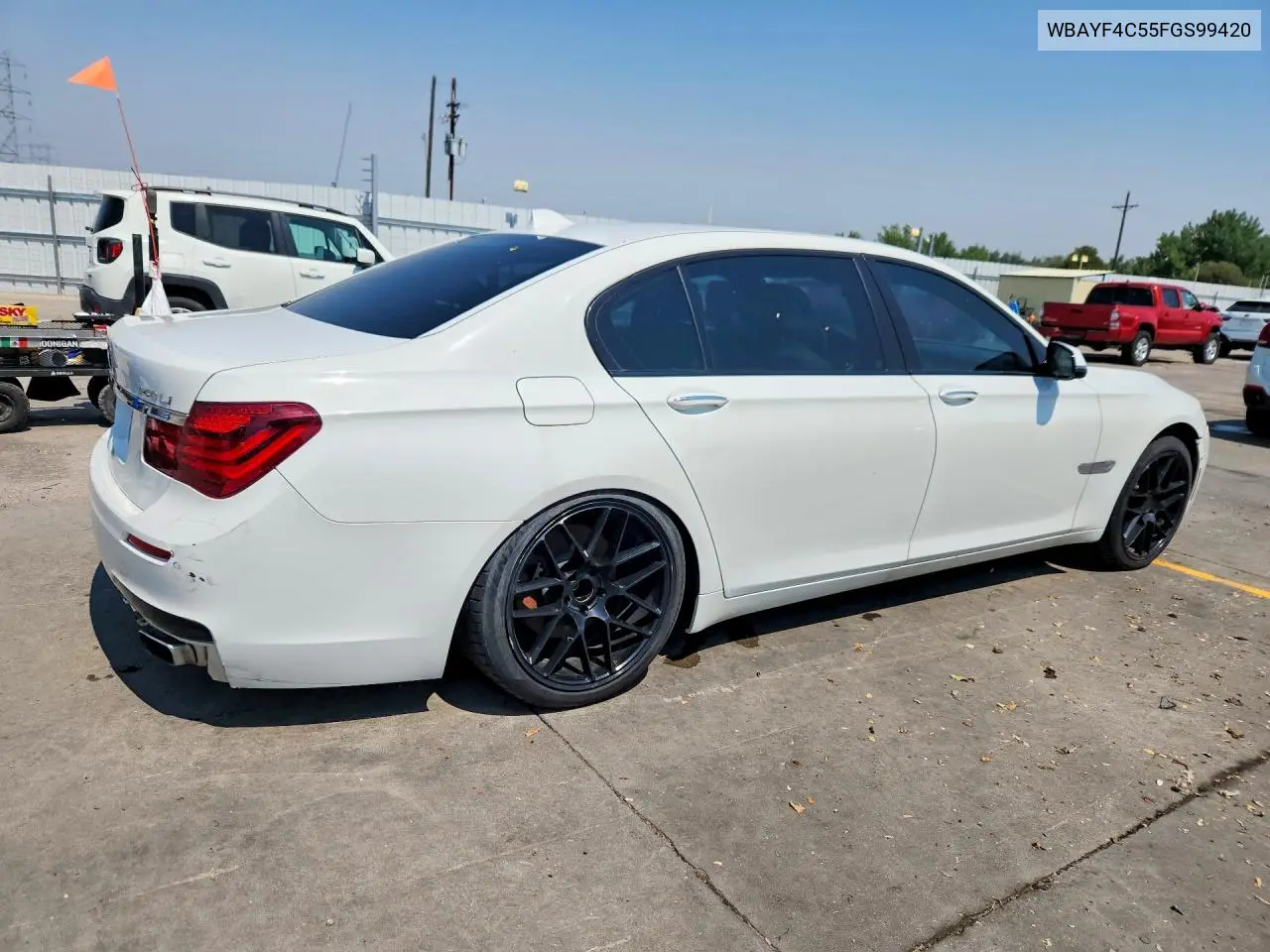 2015 BMW 740 Lxi VIN: WBAYF4C55FGS99420 Lot: 59396376