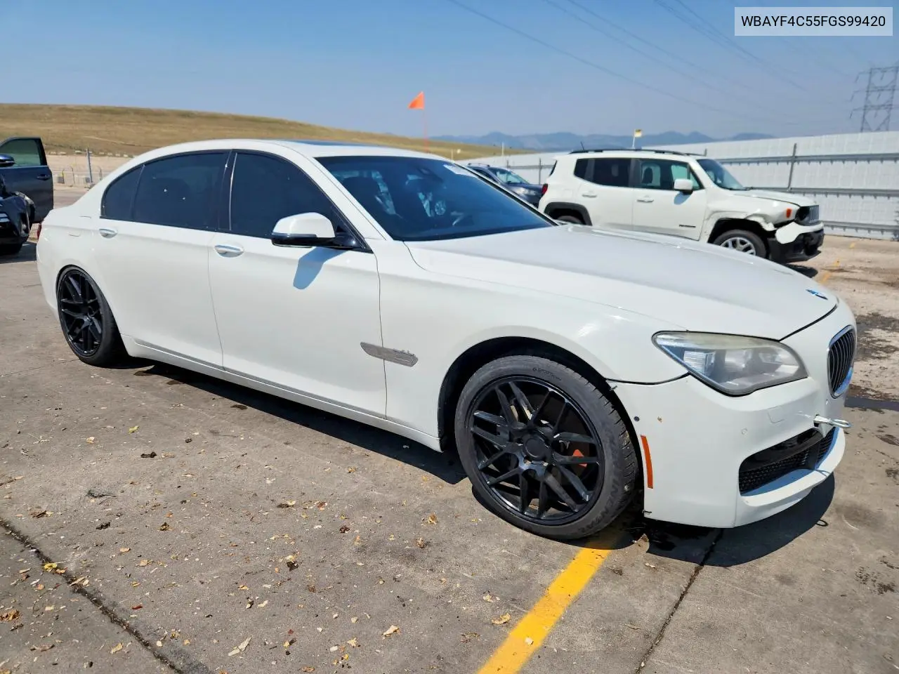 2015 BMW 740 Lxi VIN: WBAYF4C55FGS99420 Lot: 59396376