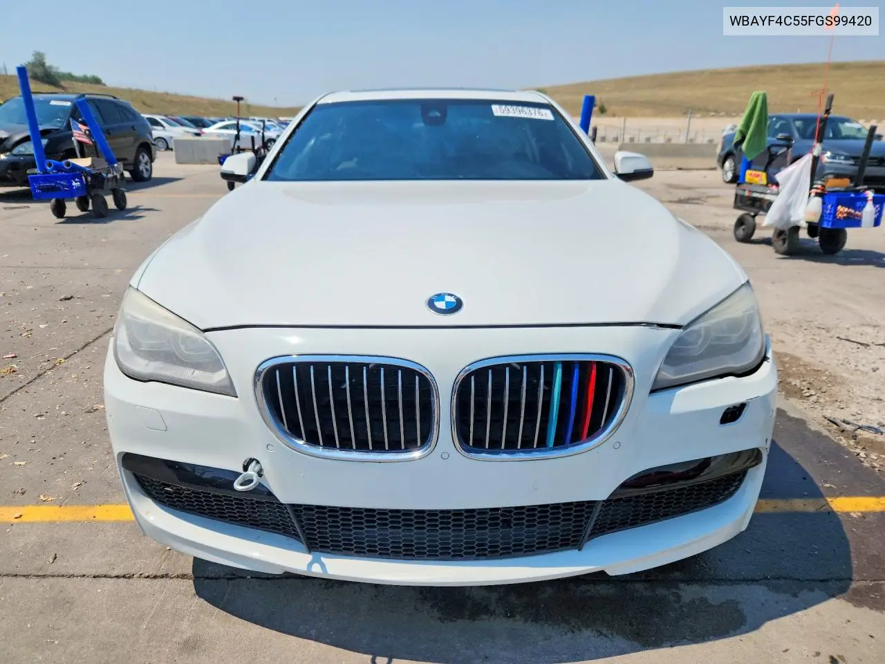 2015 BMW 740 Lxi VIN: WBAYF4C55FGS99420 Lot: 59396376