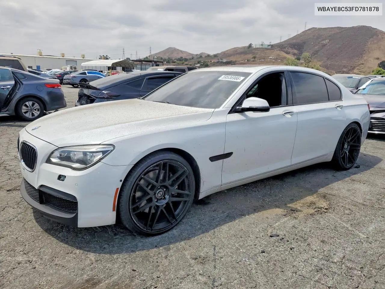 2015 BMW 750 Li VIN: WBAYE8C53FD781878 Lot: 59536986