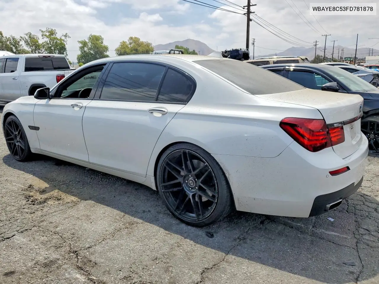 2015 BMW 750 Li VIN: WBAYE8C53FD781878 Lot: 59536986
