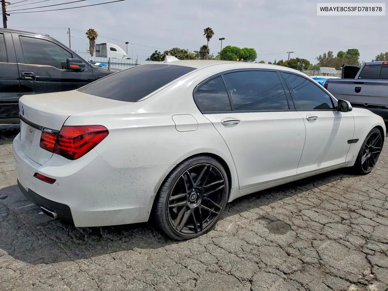 2015 BMW 750 Li VIN: WBAYE8C53FD781878 Lot: 59536986