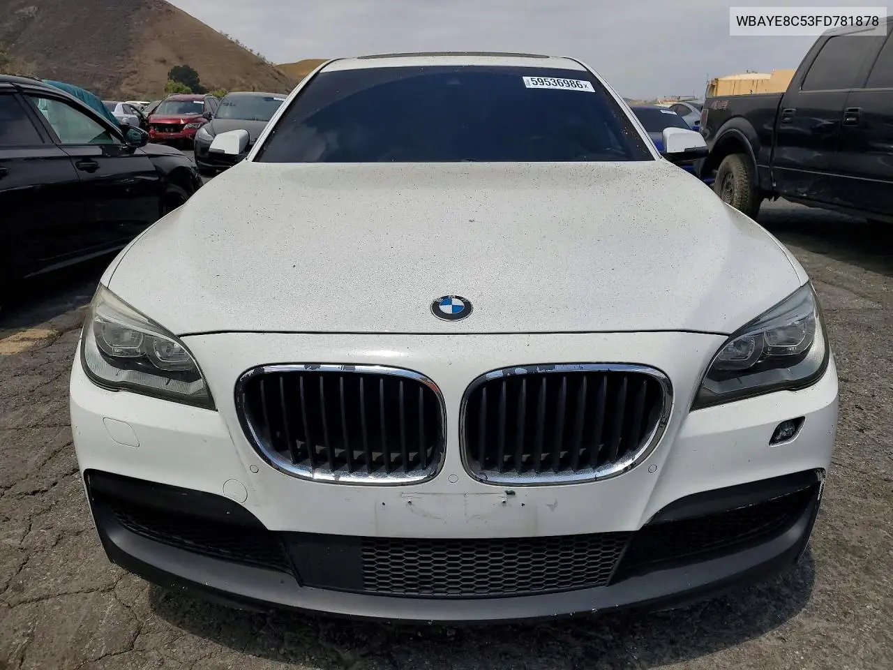 2015 BMW 750 Li VIN: WBAYE8C53FD781878 Lot: 59536986