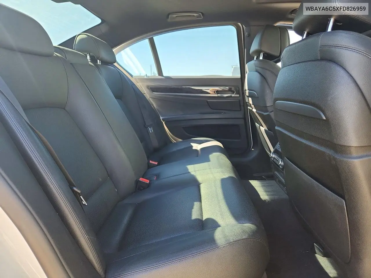 2015 BMW 740 I VIN: WBAYA6C5XFD826959 Lot: 61874346