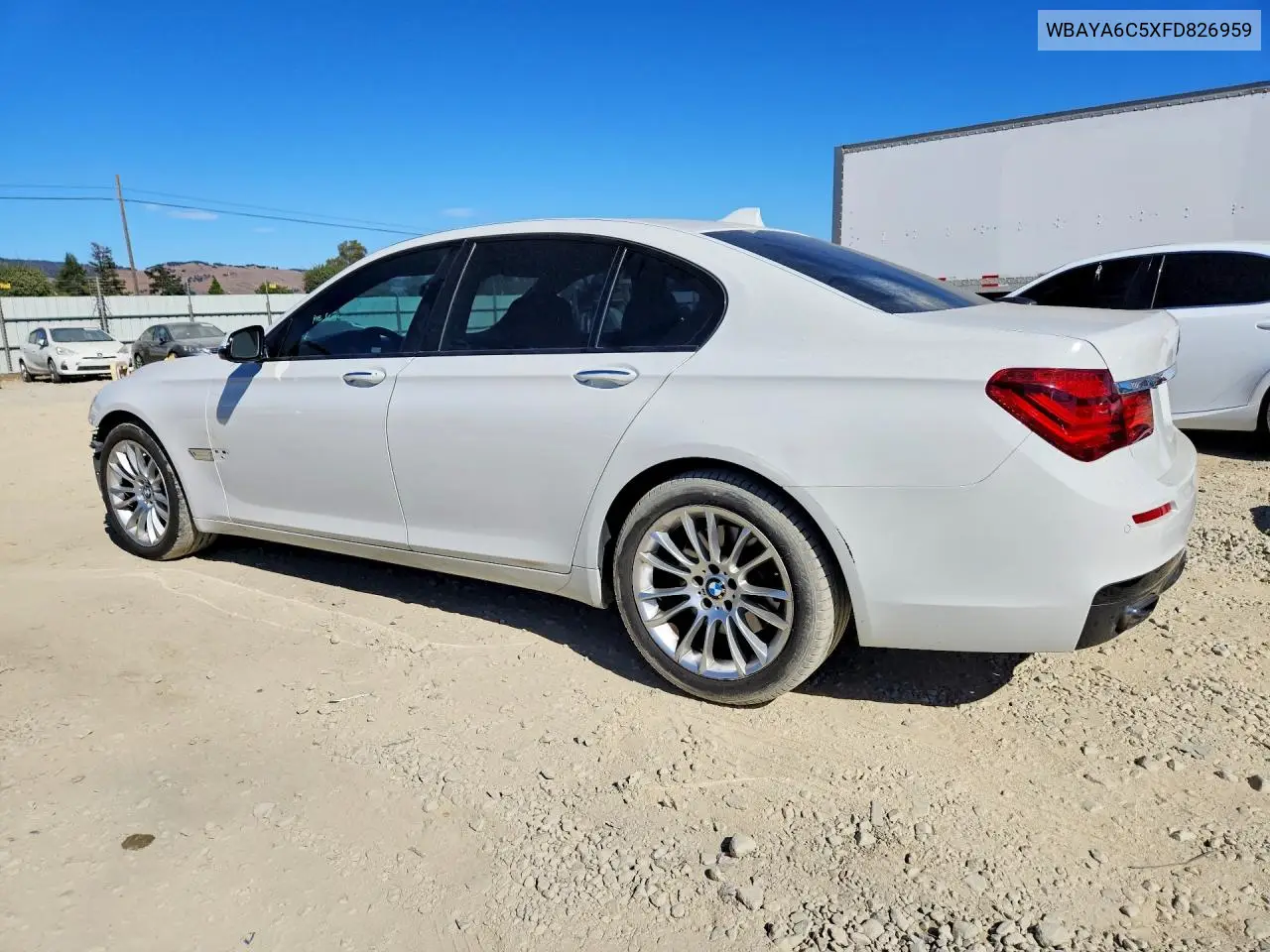 2015 BMW 740 I VIN: WBAYA6C5XFD826959 Lot: 61874346