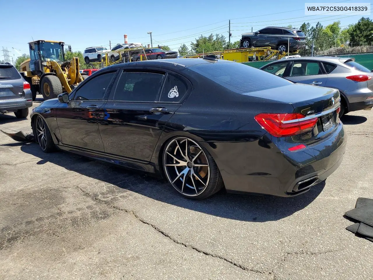 2016 BMW 750 Xi VIN: WBA7F2C53GG418339 Lot: 57214556