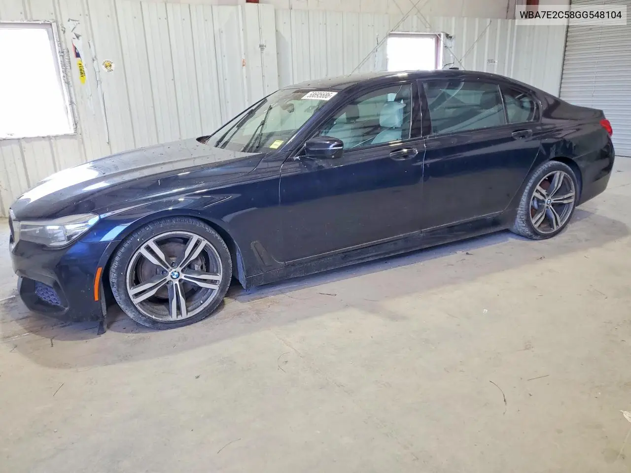 2016 BMW 740 I VIN: WBA7E2C58GG548104 Lot: 58695686