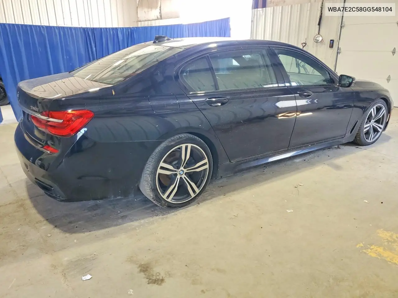 2016 BMW 740 I VIN: WBA7E2C58GG548104 Lot: 58695686