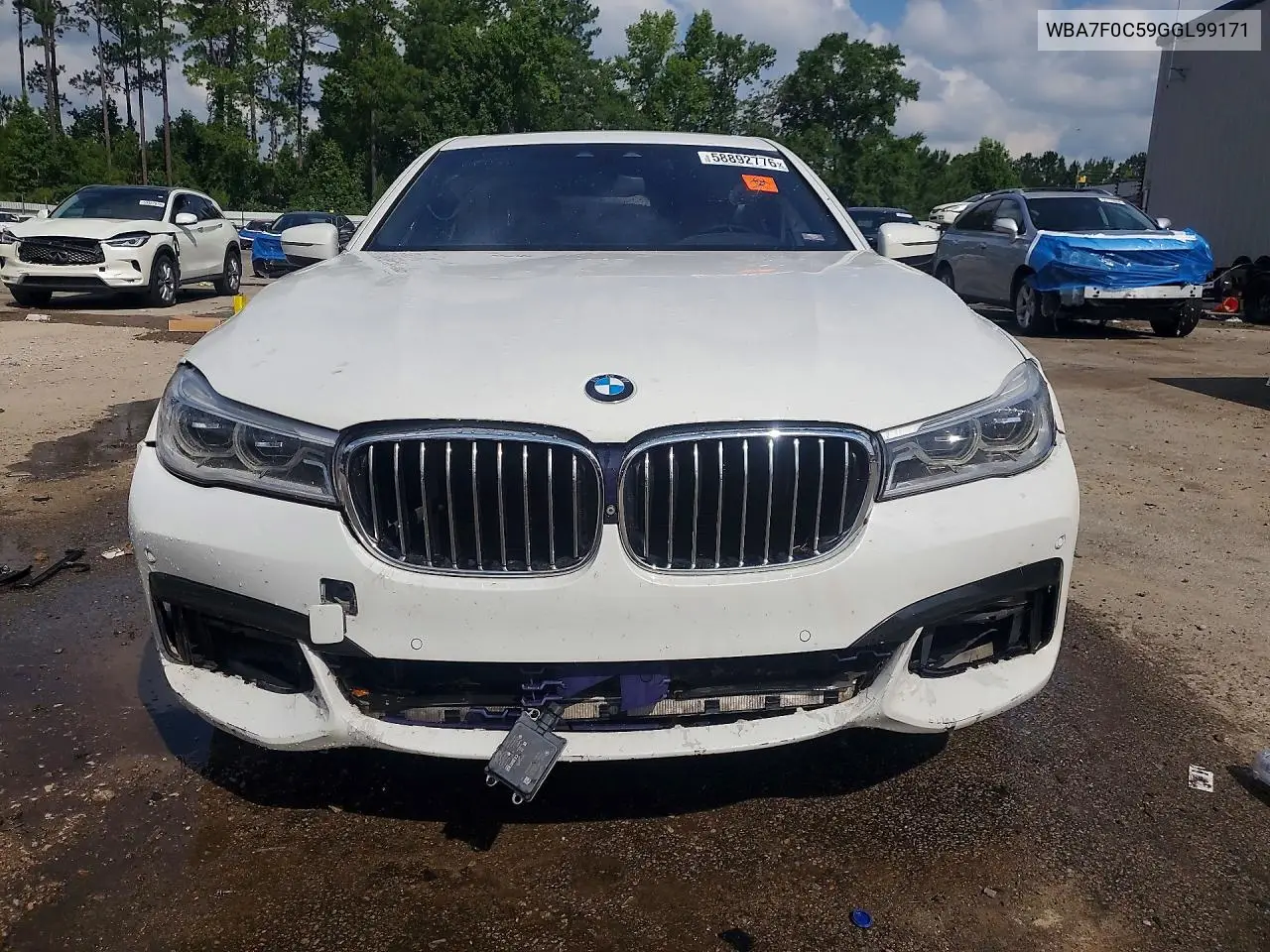 2016 BMW 750 I VIN: WBA7F0C59GGL99171 Lot: 58892776