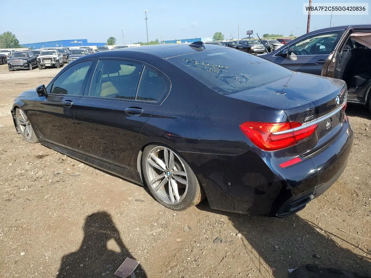 2016 BMW 750I xDrive Msport VIN: WBA7F2C55GG420836 Lot: 59332046