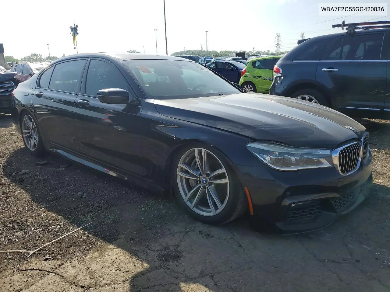 2016 BMW 750I xDrive Msport VIN: WBA7F2C55GG420836 Lot: 59332046