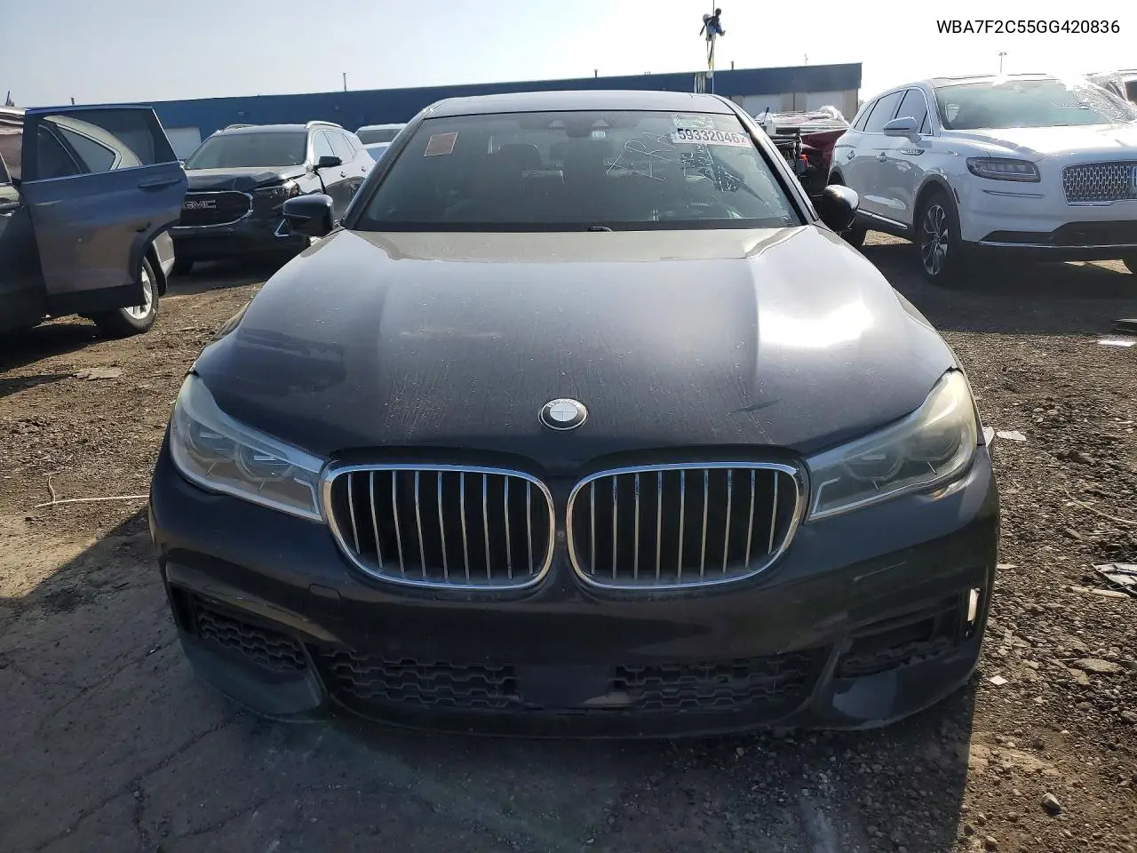2016 BMW 750I xDrive Msport VIN: WBA7F2C55GG420836 Lot: 59332046