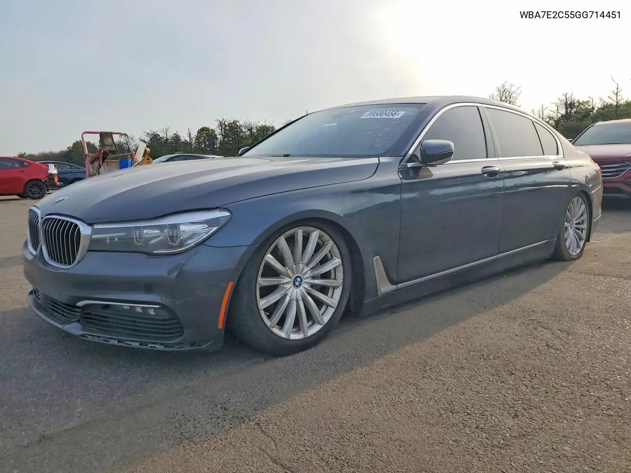2016 BMW 740 I VIN: WBA7E2C55GG714451 Lot: 59580456