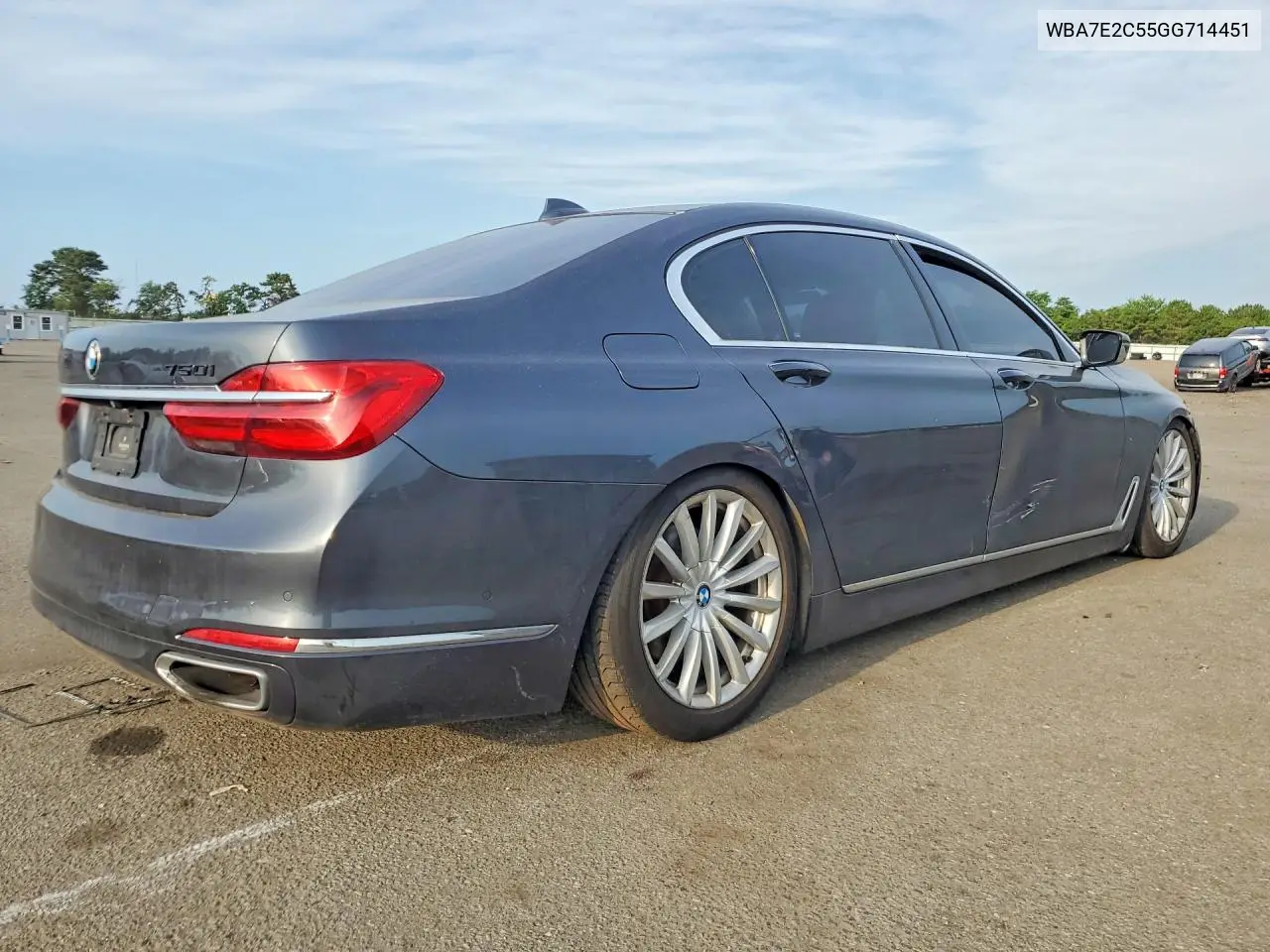 2016 BMW 740 I VIN: WBA7E2C55GG714451 Lot: 59580456
