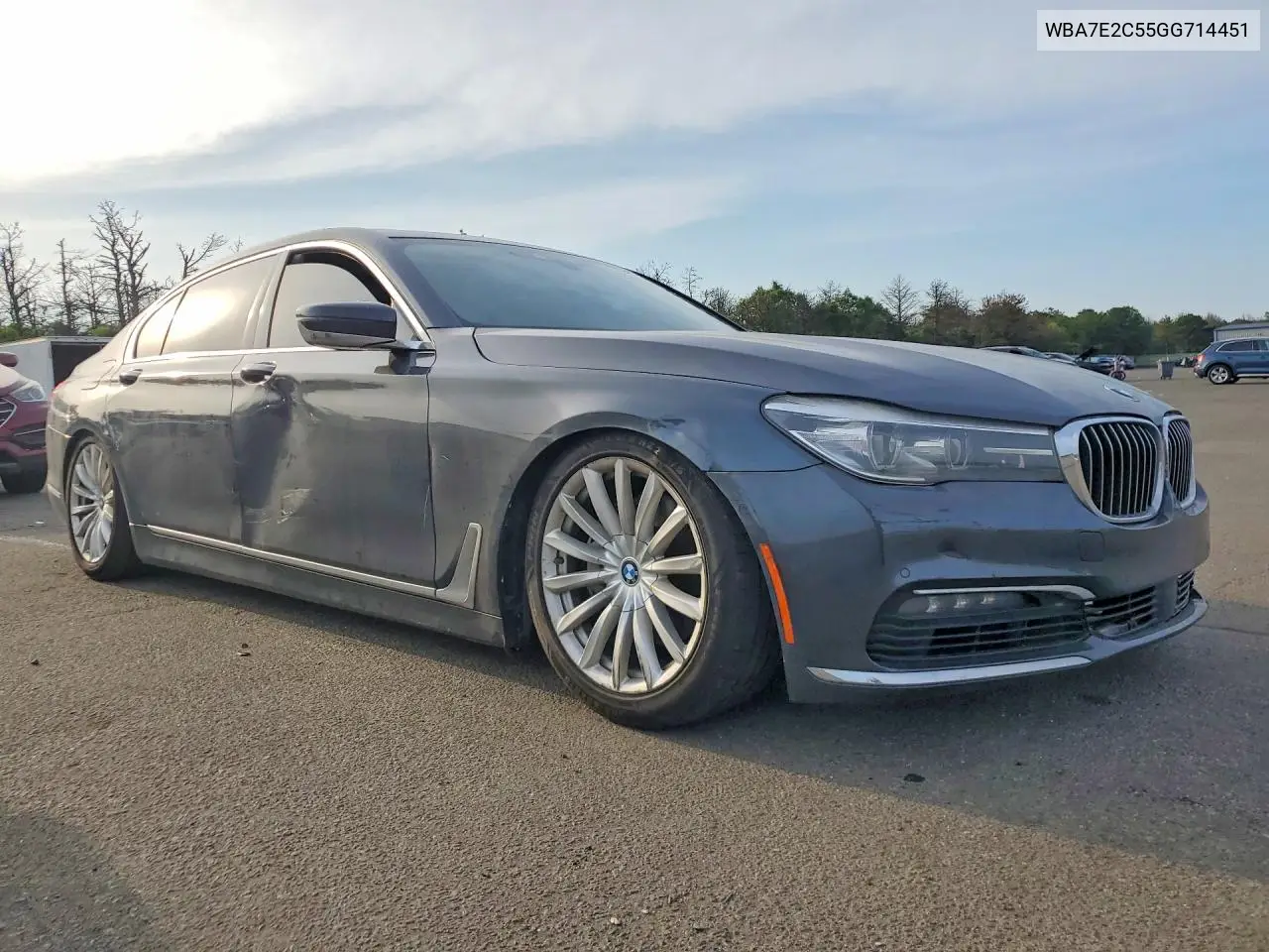 2016 BMW 740 I VIN: WBA7E2C55GG714451 Lot: 59580456