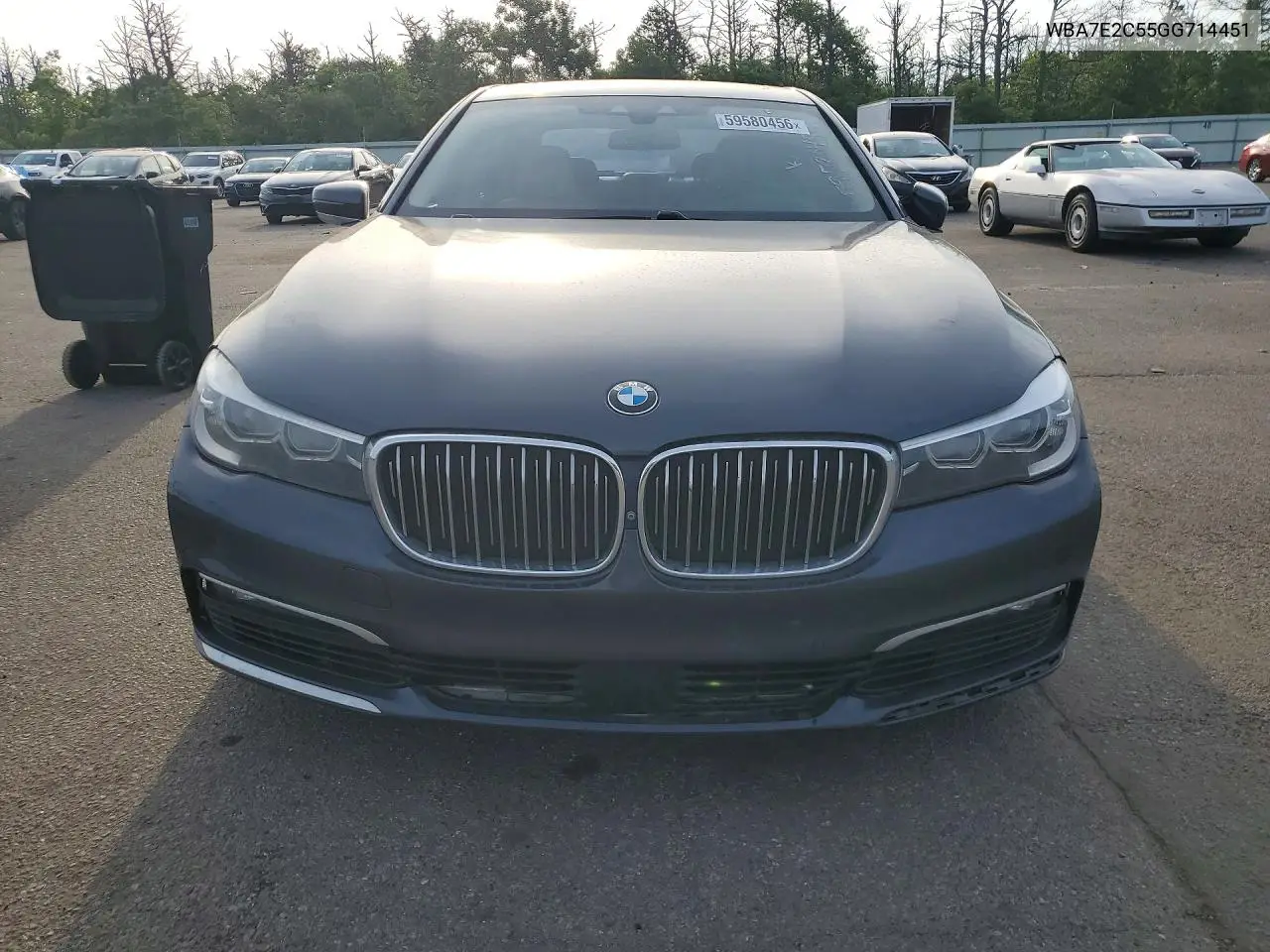 2016 BMW 740 I VIN: WBA7E2C55GG714451 Lot: 59580456