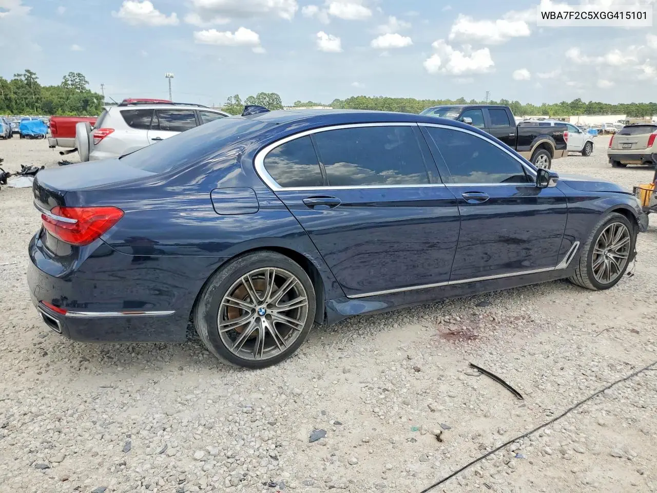 2016 BMW 750 Xi VIN: WBA7F2C5XGG415101 Lot: 59636376