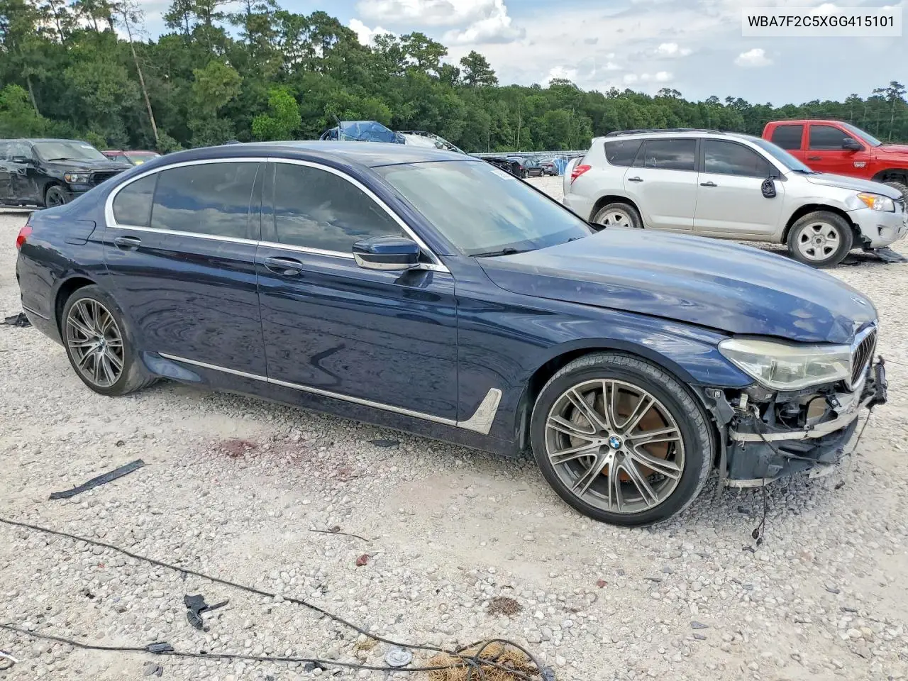 2016 BMW 750 Xi VIN: WBA7F2C5XGG415101 Lot: 59636376