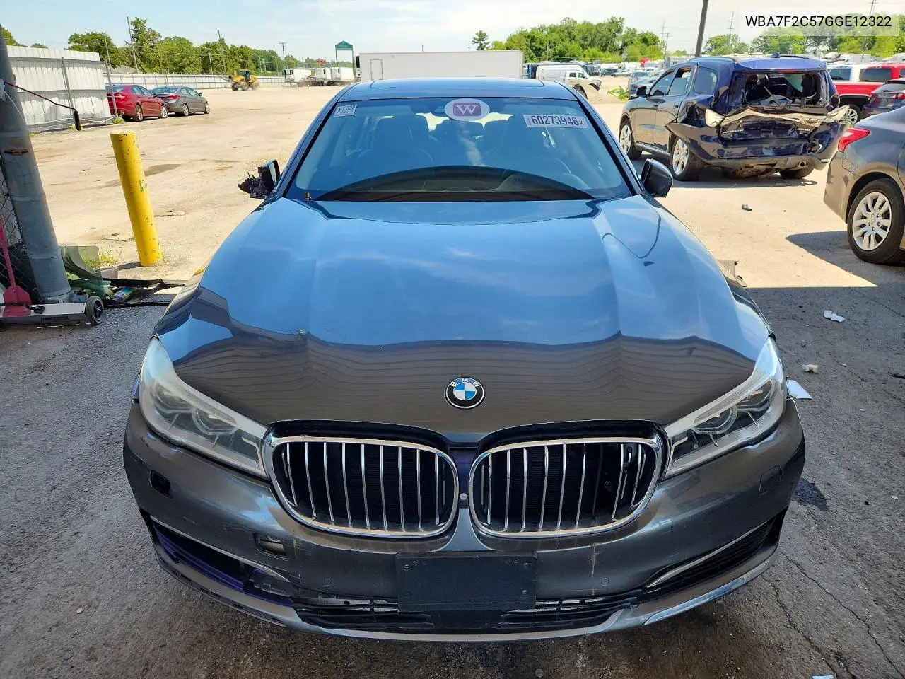 2016 BMW 750 Xi VIN: WBA7F2C57GGE12322 Lot: 60273946