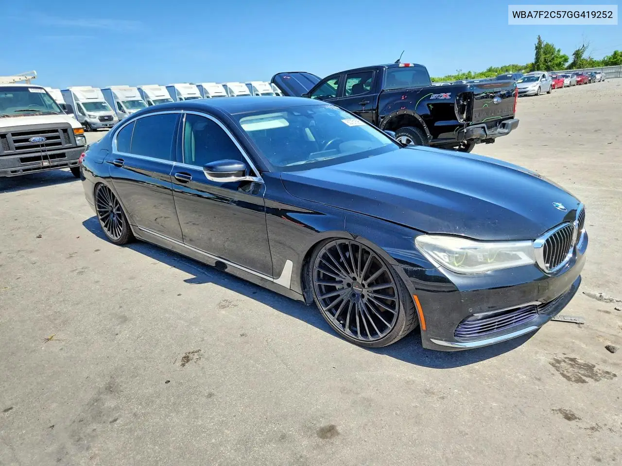 2016 BMW 750 Xi VIN: WBA7F2C57GG419252 Lot: 60751596
