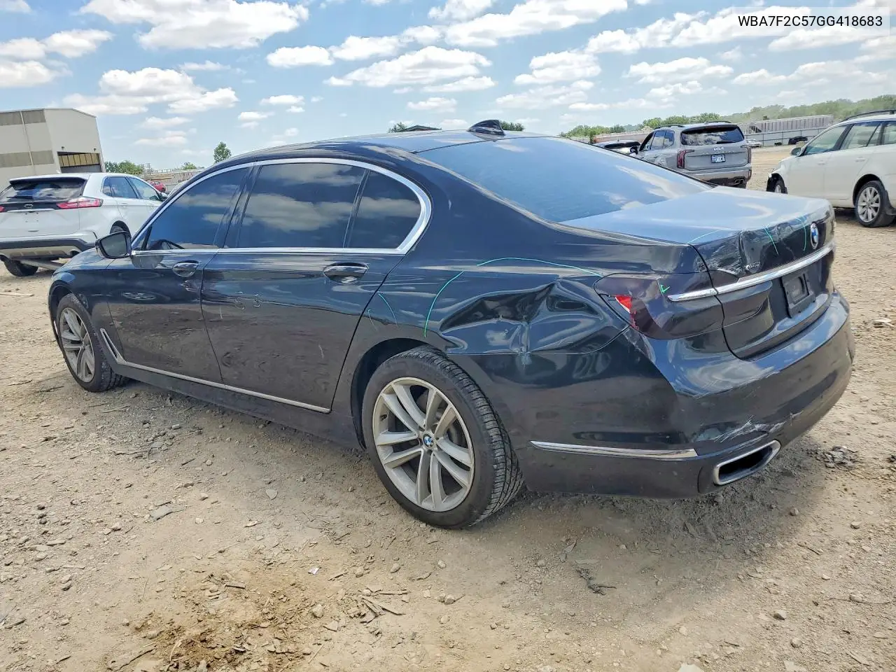 2016 BMW 750 Xi VIN: WBA7F2C57GG418683 Lot: 60762166