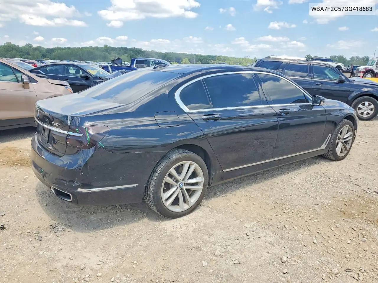 2016 BMW 750 Xi VIN: WBA7F2C57GG418683 Lot: 60762166