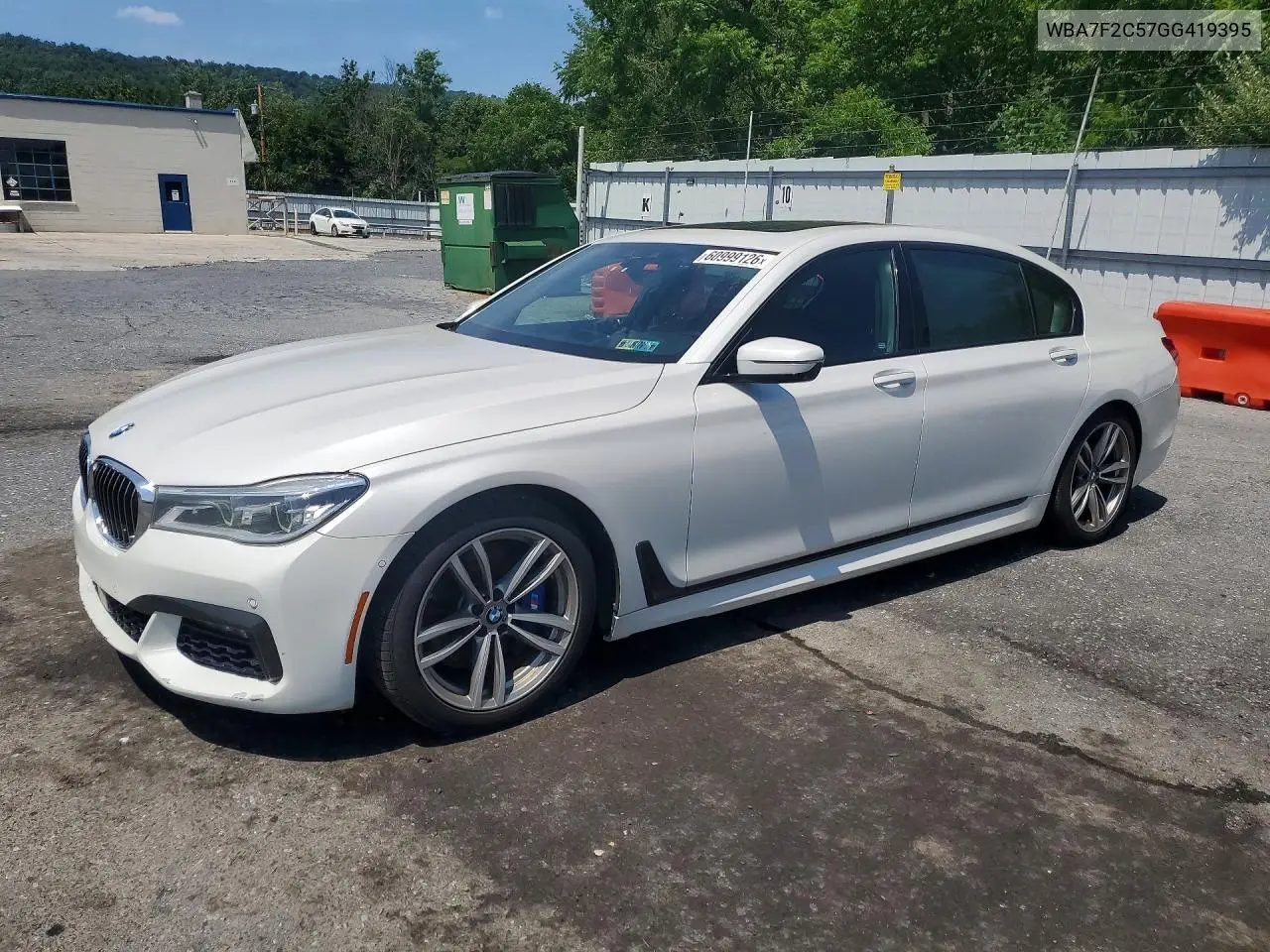 2016 BMW 750 Xi VIN: WBA7F2C57GG419395 Lot: 60999126