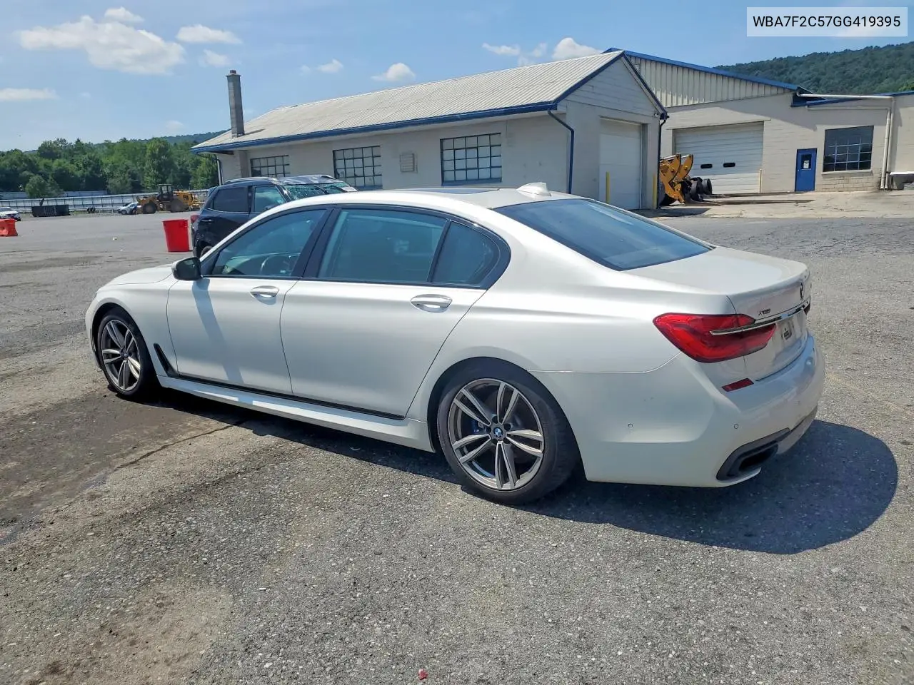 2016 BMW 750 Xi VIN: WBA7F2C57GG419395 Lot: 60999126
