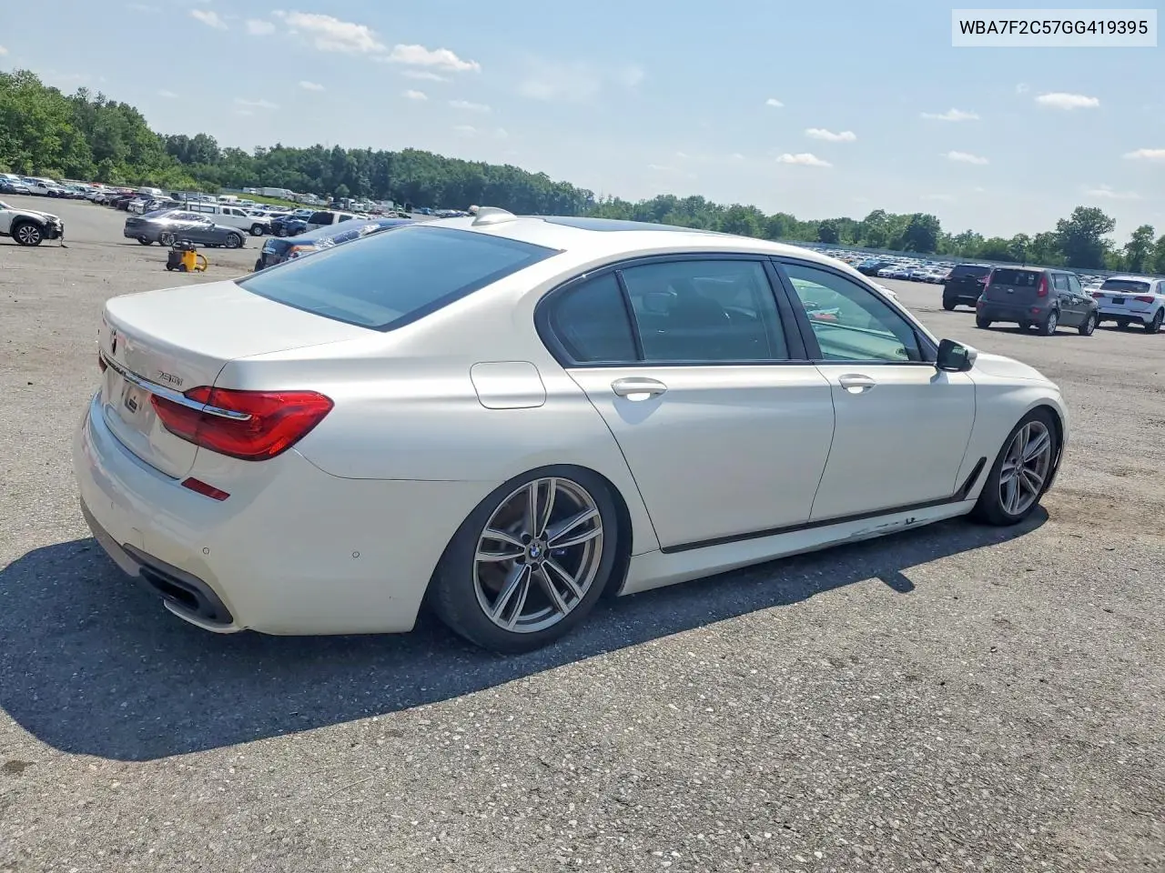 2016 BMW 750 Xi VIN: WBA7F2C57GG419395 Lot: 60999126
