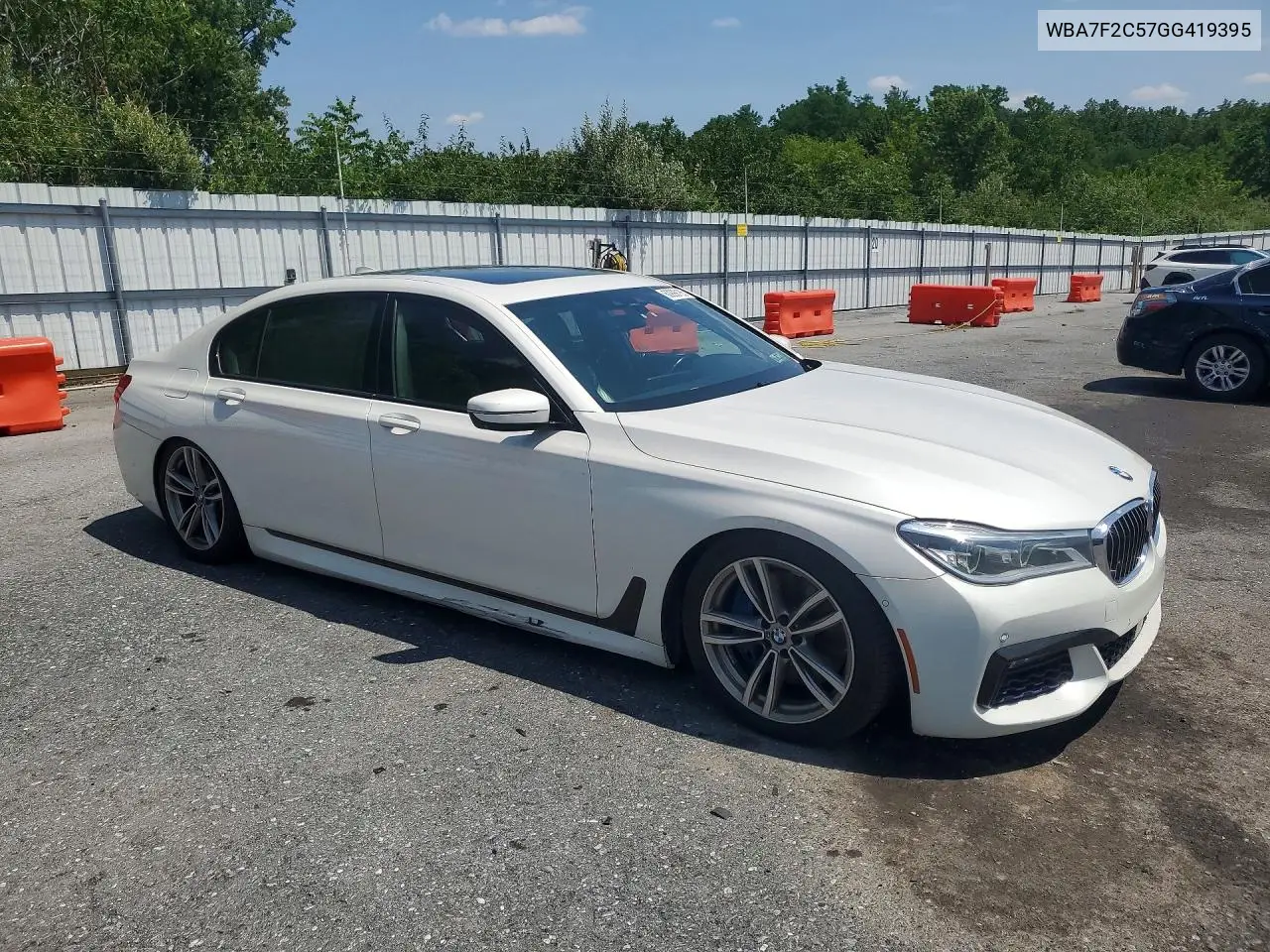 2016 BMW 750 Xi VIN: WBA7F2C57GG419395 Lot: 60999126