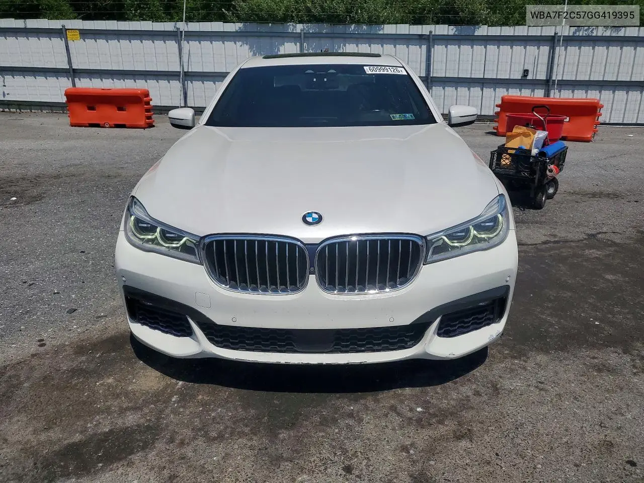 2016 BMW 750 Xi VIN: WBA7F2C57GG419395 Lot: 60999126