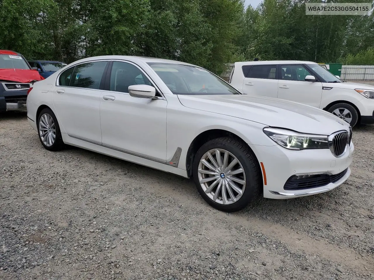 2016 BMW 740 I VIN: WBA7E2C53GG504155 Lot: 61200496