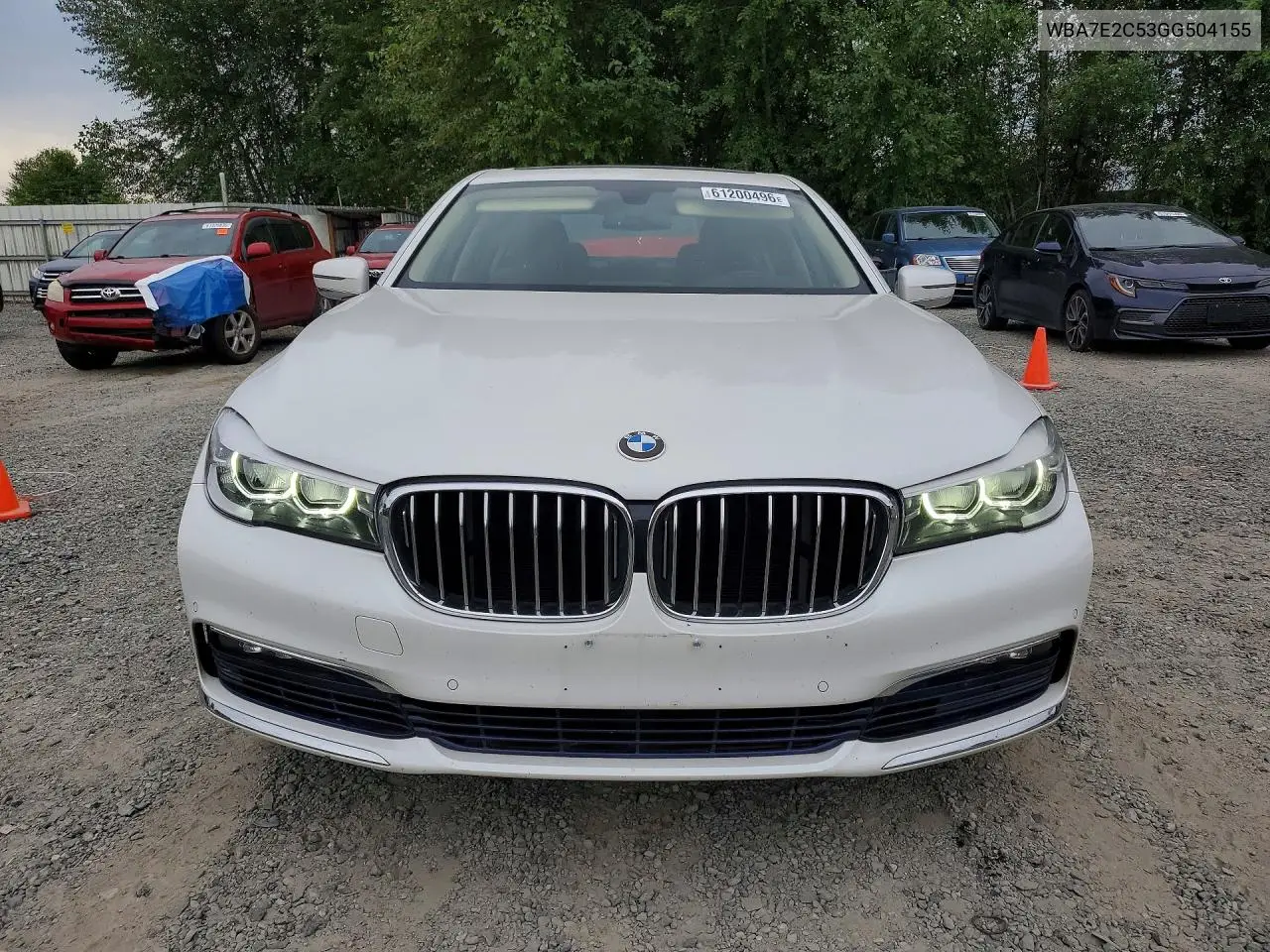 2016 BMW 740 I VIN: WBA7E2C53GG504155 Lot: 61200496