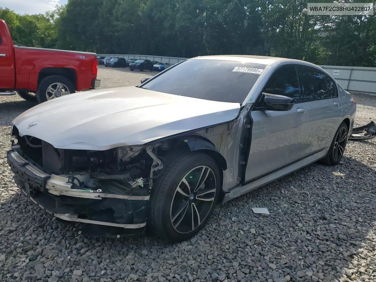 2017 BMW 750 Xi VIN: WBA7F2C38HG422807 Lot: 57379996