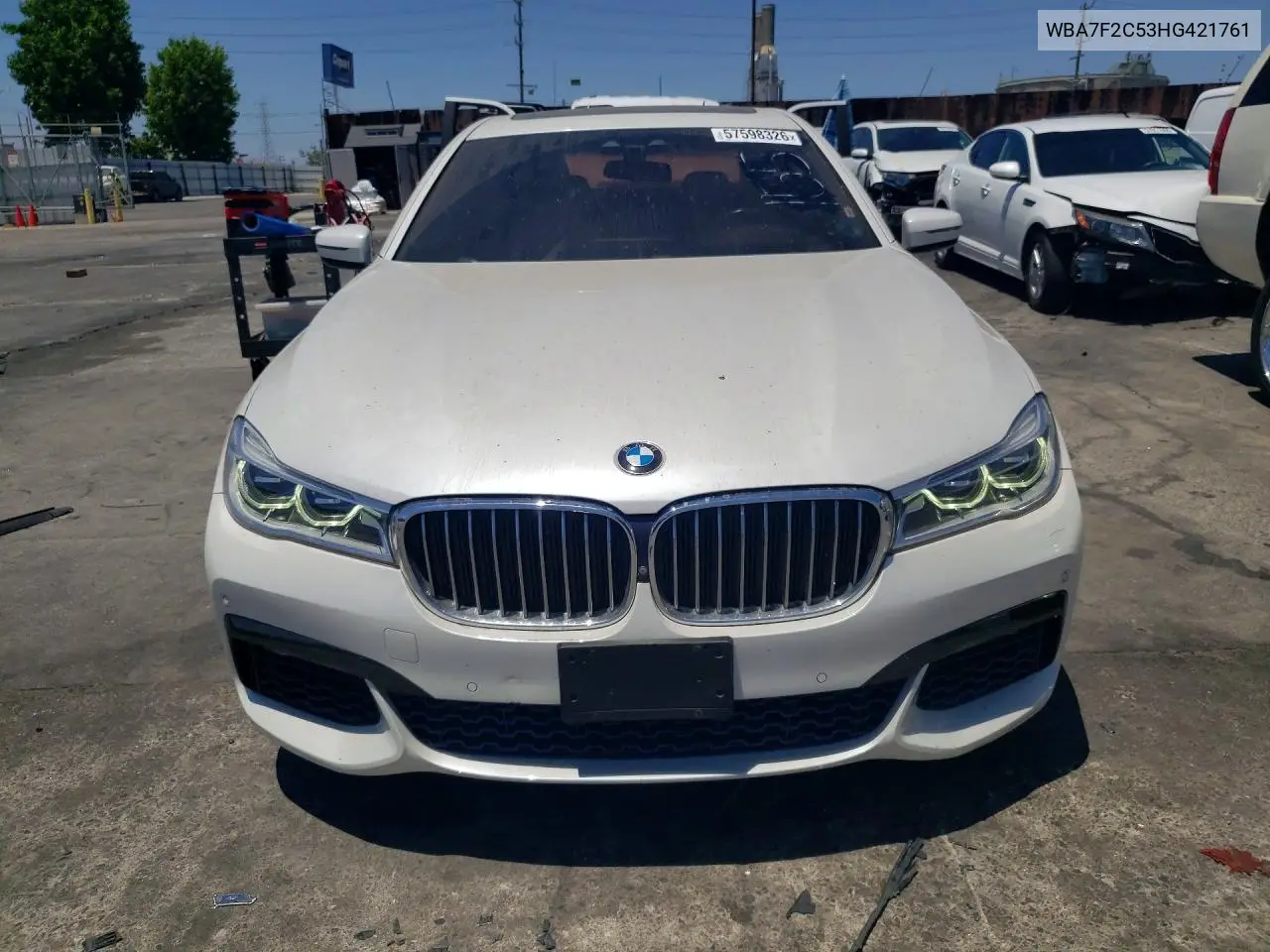 2017 BMW 750 Xi VIN: WBA7F2C53HG421761 Lot: 57598326