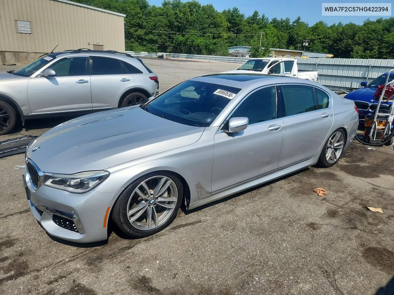 2017 BMW 750 Xi VIN: WBA7F2C57HG422394 Lot: 58960636