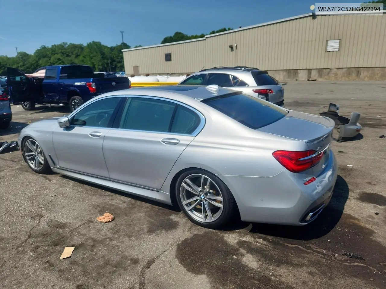 2017 BMW 750 Xi VIN: WBA7F2C57HG422394 Lot: 58960636
